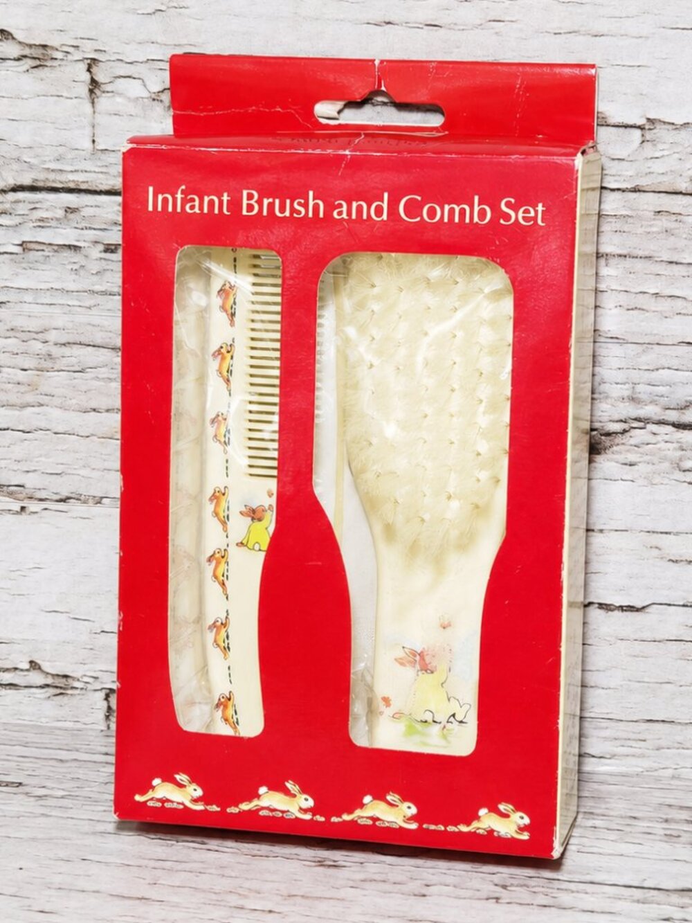 Royal Doulton Bunnykins Cream Infant Brush Comb Set Keepsake Gift Box